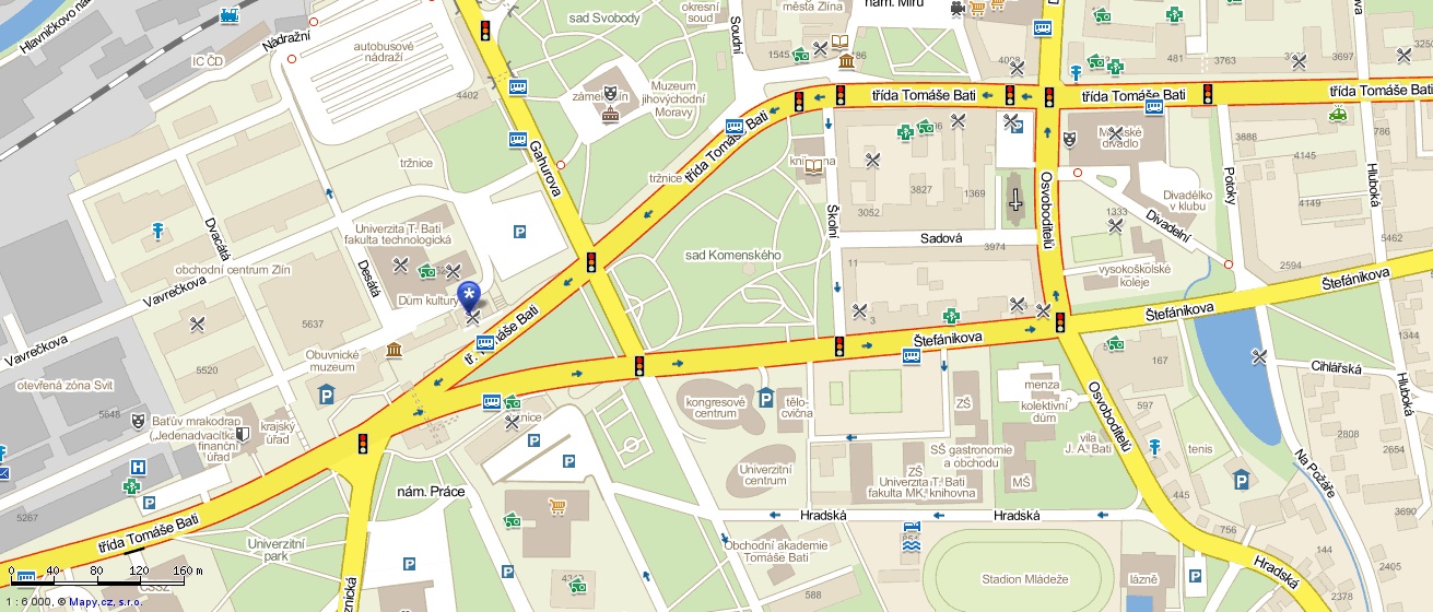 Mapa naší prodejny